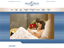 Tablet Screenshot of idealbirth.com.au